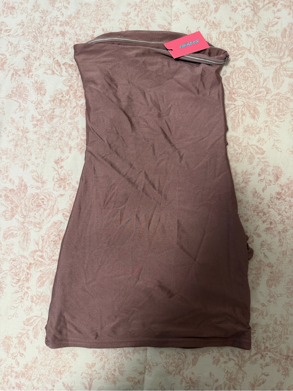 Edikted Strapless Ruched Mini Dress - Picture 4 of 5
